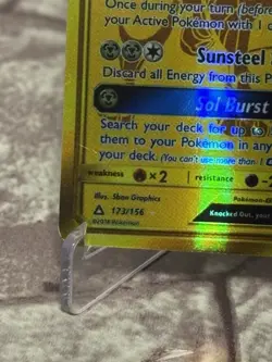 Solgaleo GX Ultra Prism Secret Rare 173/156 Pokemon Card - Raw - Image 3