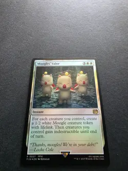 Moogles' Valor - 0027 -Foil- Final Fantasy - NM FIN Magic MTG - Image 1