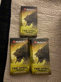 3x Time Spiral Remastered 3 Booster Draft Pack Magic The Gathering - Sealed MTG - Image 1