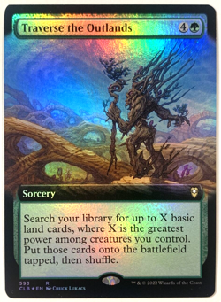 MTG Traverse the Outlands EXTENDED ART FOIL Commander Legends Baldur's Gate 593 - Image 1