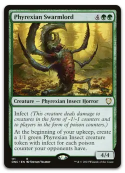 Phyrexian Swarmlord #111 (NM) Phyrexia All Will Be One ONC Magic MTG - Image 1