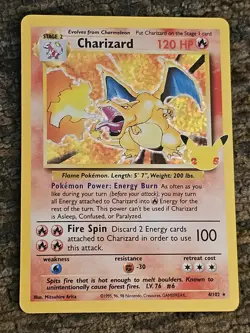 Pokemon TCG Charizard Celebrations Classic Collection Holo Card 4/102 - Image 1