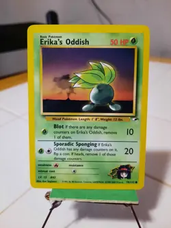 Erika's Oddish 78/132 Gym Heroes Pokemon Card NM Vintage WoTC - Image 1