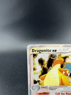2003 Pokemon EX Dragon Dragonite EX 90/97 Rare Holo Foil Creases Top LeftPicture - Image 2