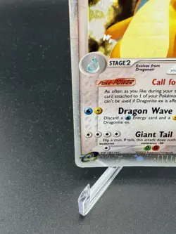 2003 Pokemon EX Dragon Dragonite EX 90/97 Rare Holo Foil Creases Top LeftPicture - Image 5