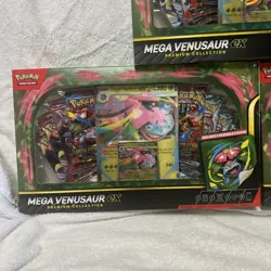 LOT OF 3 - Pokemon TCG Mega Venusaur EX Premium Collection Factory Sealed Box - Image 2