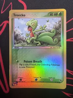 Pokemon TCG EX Ruby & Sapphire Treecko 75/109 Reverse Holo E Reader - Image 1