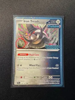 Iron Treads 118/162 Cosmos Holo Promo Stamped 2 Swirls 🌀 SV05 Pokemon TCG NM - Image 1