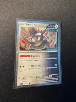 Iron Treads 118/162 Cosmos Holo Promo Stamped 2 Swirls 🌀 SV05 Pokemon TCG NM - Image 3