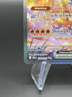 Pokemon TCG Ethan's Ho-Oh EX SIR 230/182 Destined Rivals NM Special Illustration - Image 3