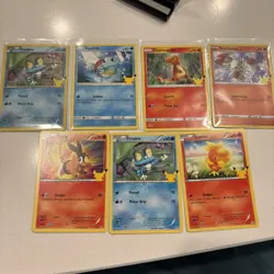 Pokemon TCG Lot of 7- Celebrations 2021 - 25th Anniversary - NM Conditions holo - Image 1