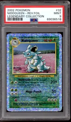 Pokemon Legendary Collection Reverse Holo Foil Nidoqueen 32/110 PSA 9 - Image 1