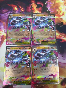 X4 Pokemon TCG Mega Charizard X ex 13/94 Phantasmal Flames Double Rare - Image 1
