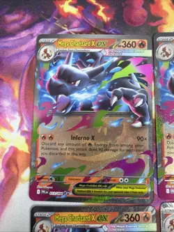 X4 Pokemon TCG Mega Charizard X ex 13/94 Phantasmal Flames Double Rare - Image 2