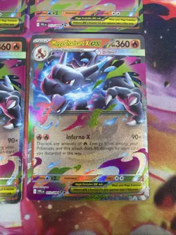 X4 Pokemon TCG Mega Charizard X ex 13/94 Phantasmal Flames Double Rare - Image 4
