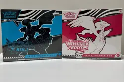 Pokemon Scarlet Violet White Flare & Black Bolt Elite Trainer Boxes - 2 Box Lot - Image 1