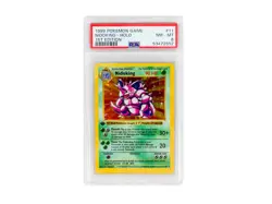 Pokemon Base Set 1st Edition Shadowless Nidoking 11/102 PSA 8 - Image 1