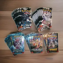 Pokemon 36 Booster Pack Lot Black Bolt White Flare Journey Together Stellar - Image 1