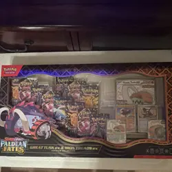 Pokemon TCG: Paldean Fates Great Tusk & Iron Treads ex Premium Collection Box - Image 2