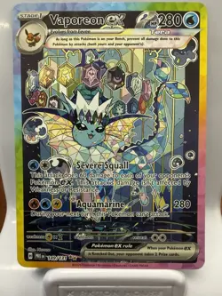 Vaporeon ex - 149/131 - Pokemon Prismatic Evolutions Special Illustration NM - Image 1