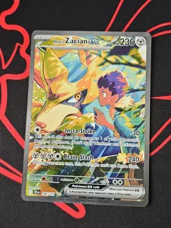 Pokemon TCG - Hop's Zacian ex 186/159 - Journey Together SIR Illustration Rare - Image 1