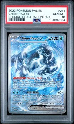 2023 POKEMON PAL EN-PALDEA EVOLVED SPECIAL ILLUSTRATION RARE CHIEN-PAO EX PSA 10 - Image 1