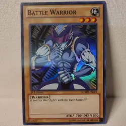 Yu-Gi-Oh Card - NUMH-EN025 - BATTLE WARRIOR (super rare holo) - NM / LP - Image 1
