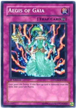 Yugioh! HP Aegis of Gaia - STON-EN068 - Secret Rare - 1st Edition Heavily Played - Image 1