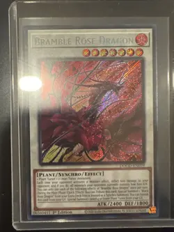Yu-Gi-Oh Bramble Rose Dragon DOOD-EN039 Secret Rare 1st Edition - Image 1