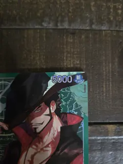 One Piece OP14 The Azure Sea’s Seven - Dracule Mihawk OP14-020 Leader Alt Art - Image 4