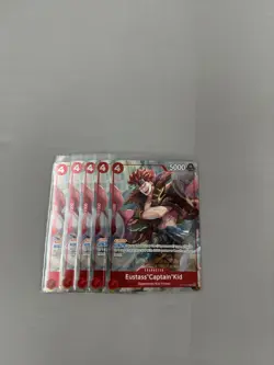 One Piece Eustass Captain Kid OP14 R The Azure Sea's Seven Dash Pack Promo Lot5x - Image 1