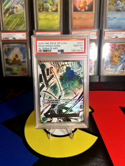One Piece Demon Aura Dead Man's Game Zoro Event AA English OP12-037 PSA 10 - Image 1