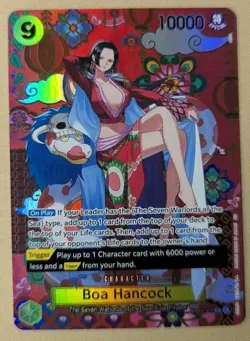 One Piece TCG Boa Hancock OP14 SP Secret Parallel English - Lightly Played (LP) - Image 1