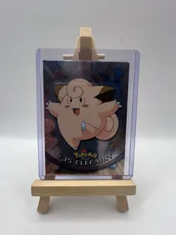 Clefairy #35 Topps TV Animation Edition Blue Logo Holo Pokemon Card - LP/MP - Image 1