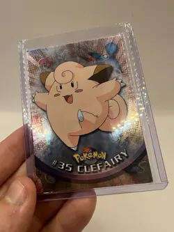 Clefairy #35 Topps TV Animation Edition Blue Logo Holo Pokemon Card - LP/MP - Image 3