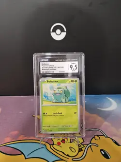 Pokemon CGC Error Card: Bulbasaur Missing Ink Layer - Image 1