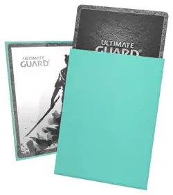 2 packs of 100 (200) Ultimate Guard Katana Turquoise Standard Sized Card Sleeves - Image 1