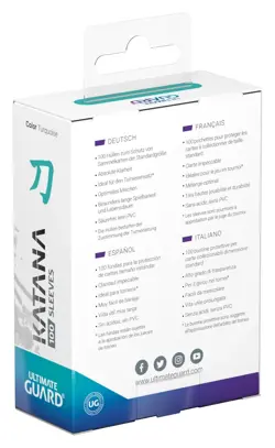 2 packs of 100 (200) Ultimate Guard Katana Turquoise Standard Sized Card Sleeves - Image 3