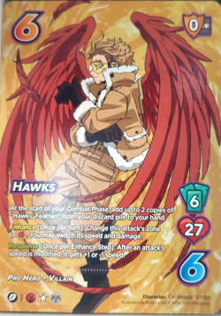 Hawks - UniVersus: My Hero Academia: Jet Burn MHA06 37/153 TCG UVS Card Game - Image 1