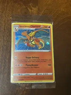 Special Delivery Charizard Pokemon Center Promo Card Holo (SWSH075) - Image 1