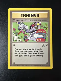 Computer Error #16 Black Star Promo Trainer WOTC Pokemon Card NM - Image 1