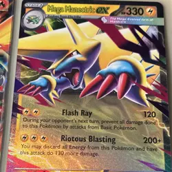 Pokemon TCG EX Moltres, Mega Manectric, Yanmega, Lucario Holo Card Lot - Image 5