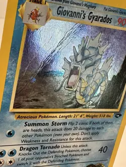 Giovanni’s Gyarados 5/132 Holo Rare Gym Challenge WoTC Pokemon Card - Image 3
