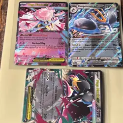 Pokemon TCG Mega Diancie EX, Empoleon EX, Mega Mawile EX Holo Card Lot - Image 1