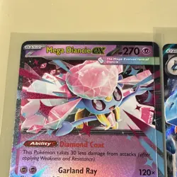 Pokemon TCG Mega Diancie EX, Empoleon EX, Mega Mawile EX Holo Card Lot - Image 4