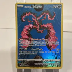 Galarian Moltres SWSH284 Holo Black Star Crown Zenith Promo Pokemon Card NM - Image 2