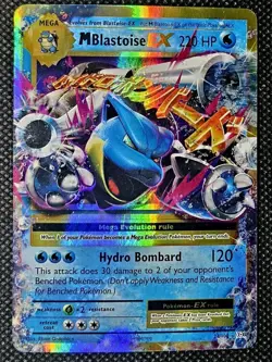 M Blastoise EX Holo 22/108 XY - Evolutions Ultra Rare Pokemon Card LP - Image 1