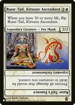 1x Rune-Tail, Kitsune Ascendant Light Play, English Mystery Booster / The List M - Image 1