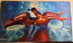 Magic MTG MagicCon Chicago Black Limited Foil Playmat Chandra - Image 1