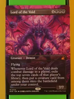 Lord of the Void - MTG Rare Demon Anime Borderless (Ravnica Remastered) - Image 1